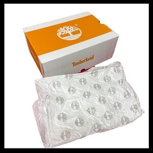 Timberland Empty Shoe Replacement Box 14x10x5” Orange White Original Tissue